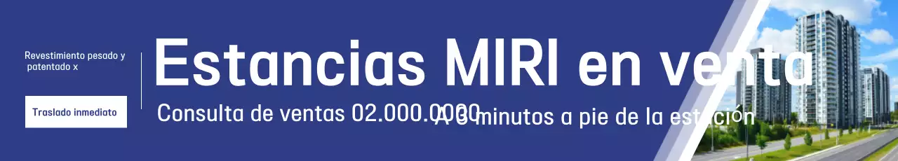 Anuncios inmobiliarios modernos en azul