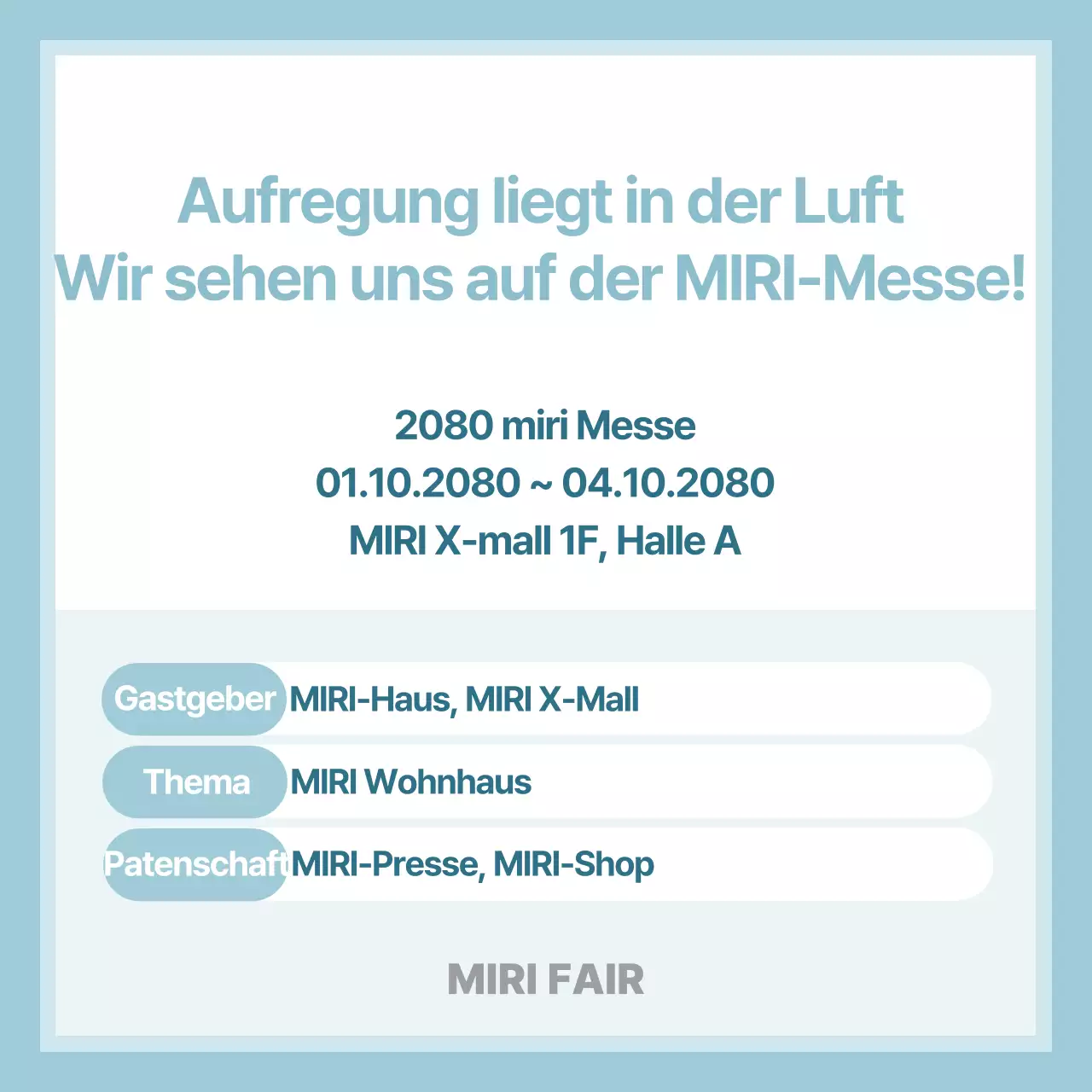 Hellblaue einfache Informationsübermittlung FAQ