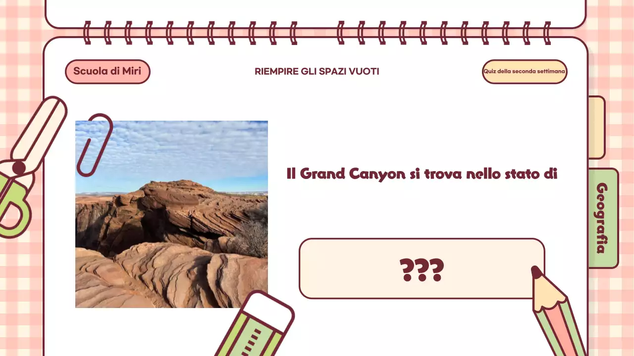 Presentazione in classe dell'ora di Quiz giocosi rosa