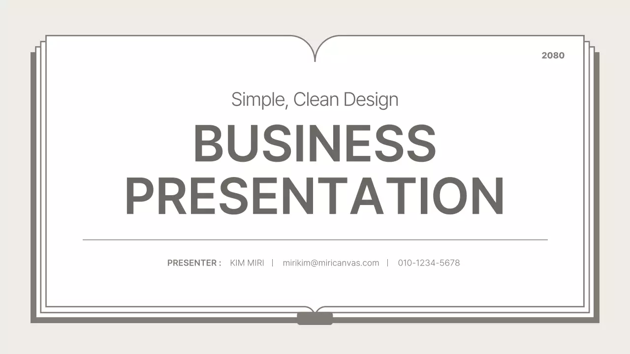 A clean, beige business plan