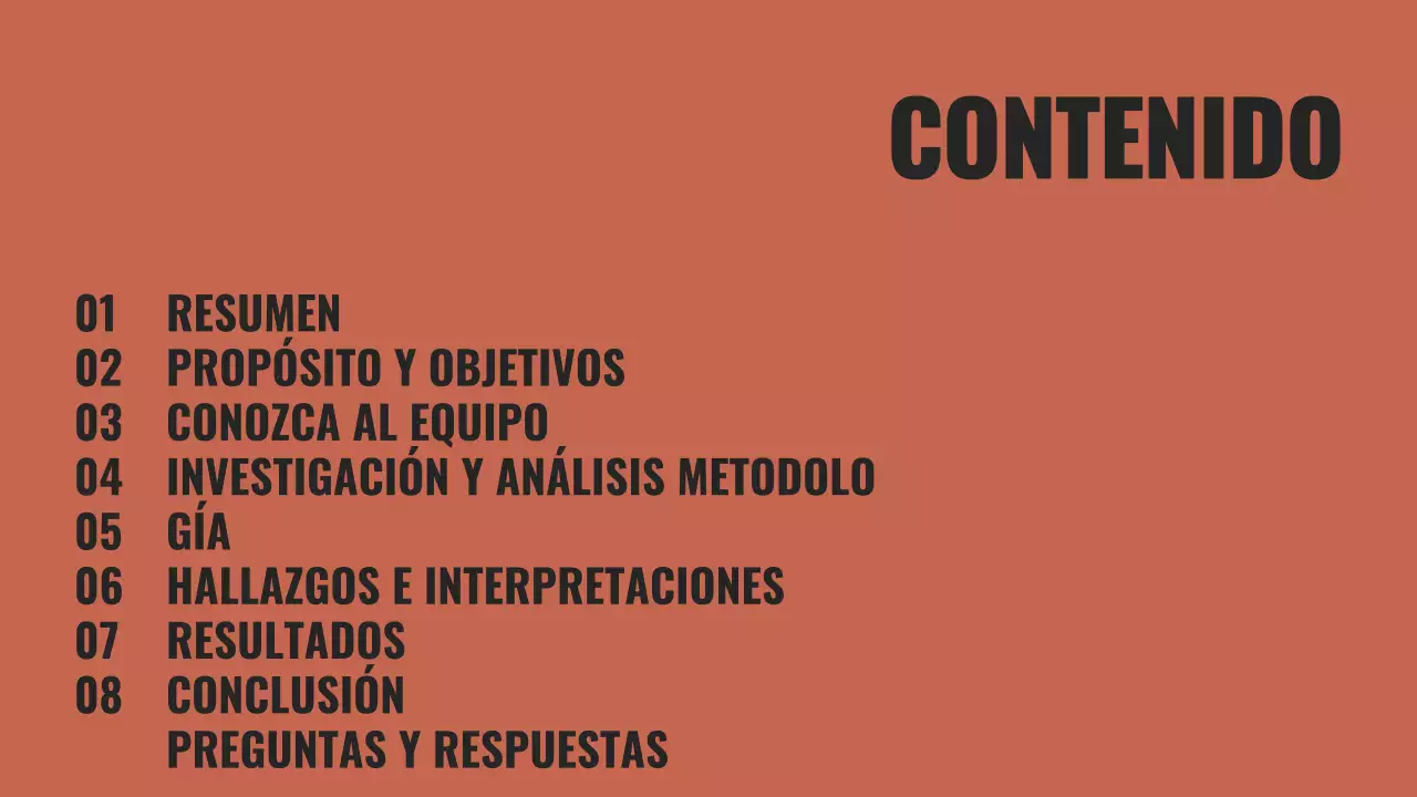 Presentación del proyecto de grupo Black and Orange