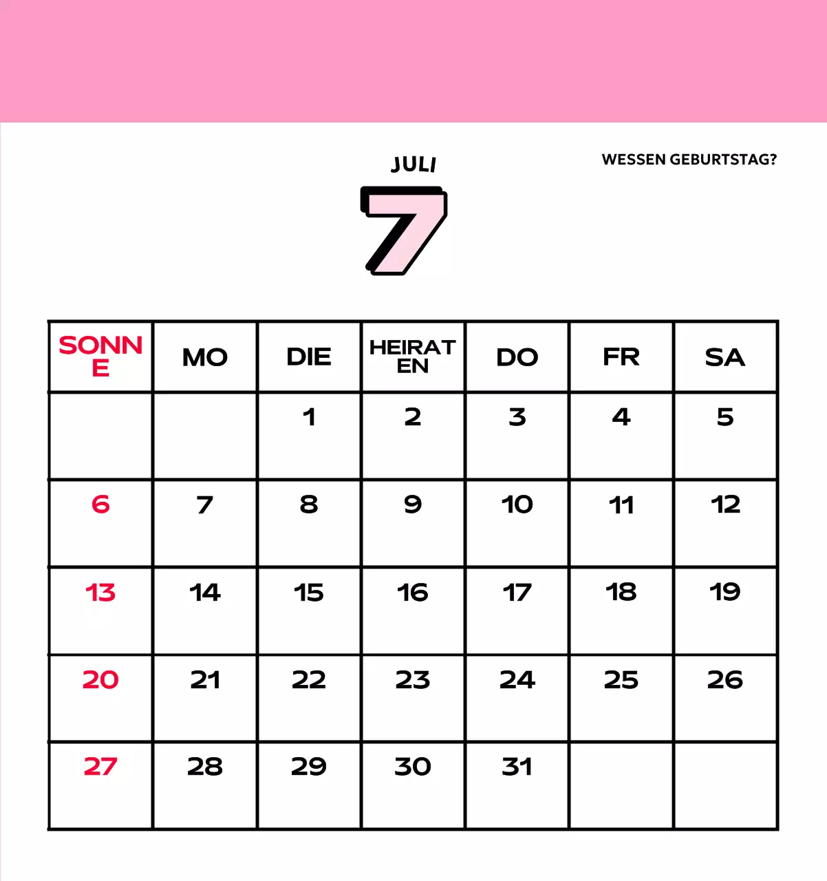 Bunte Kalender mit einer Vielzahl von Retro-Illustrationen