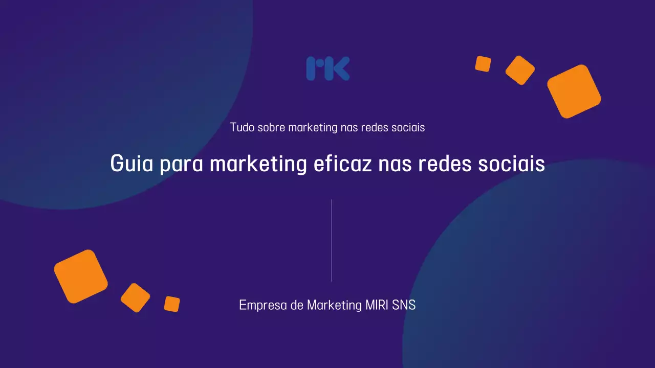 Promover o guia de marketing moderno para o azul-marinho e o arco-íris
