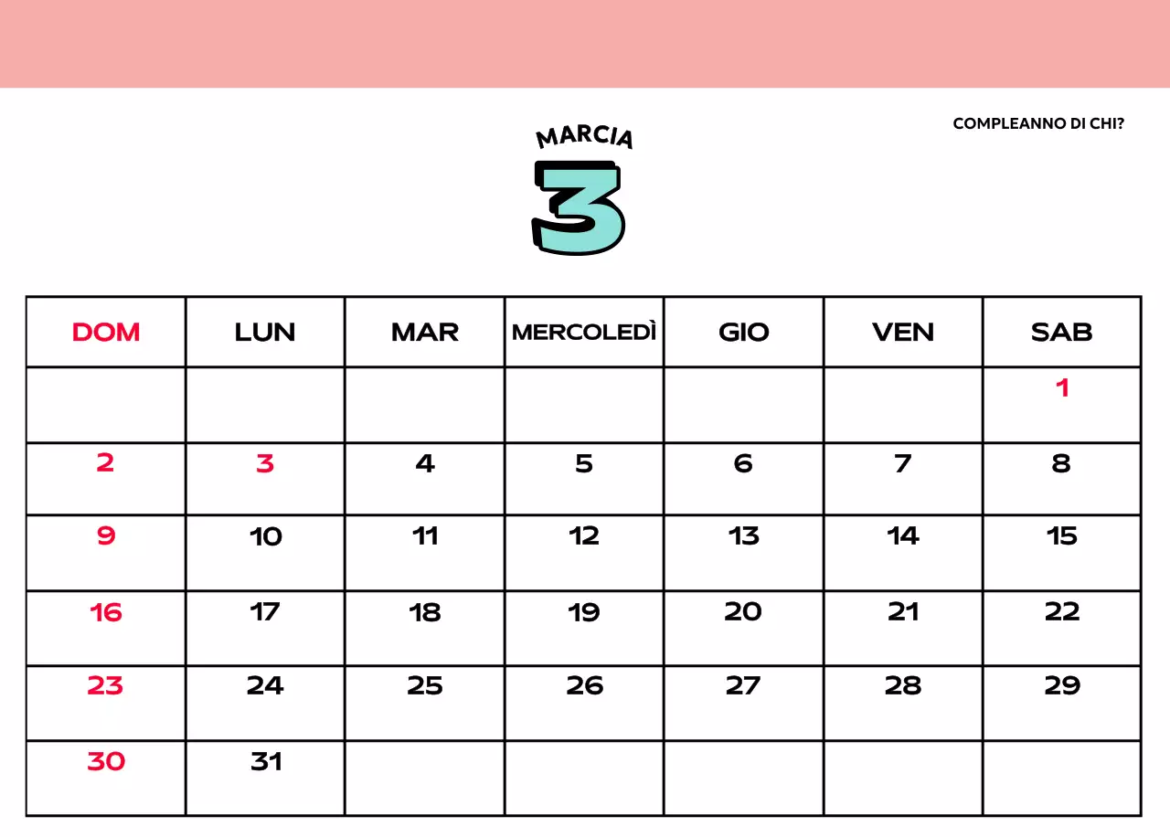 Calendari colorati con una varietà di illustrazioni retrò