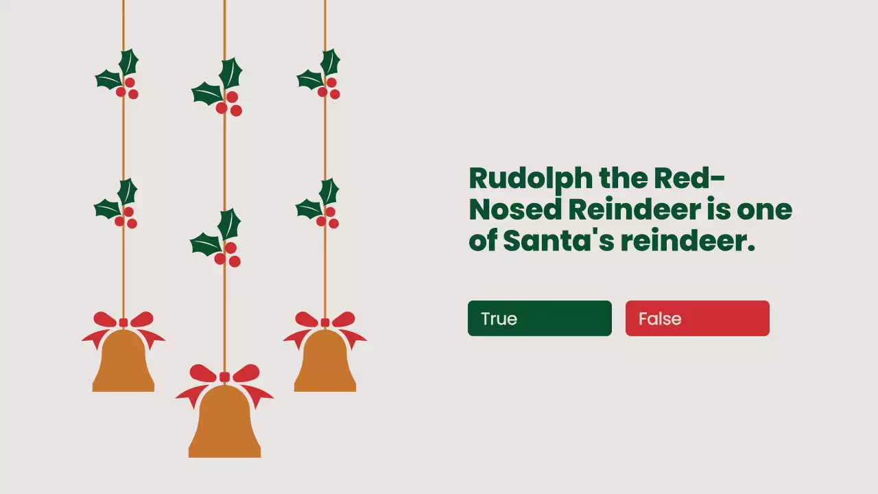 Green Traditional Christmas Quiz Presentation