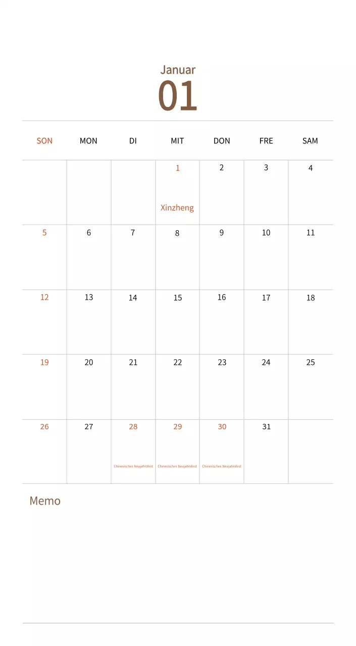 Stempelillustrationen mit einem warmen Konzept