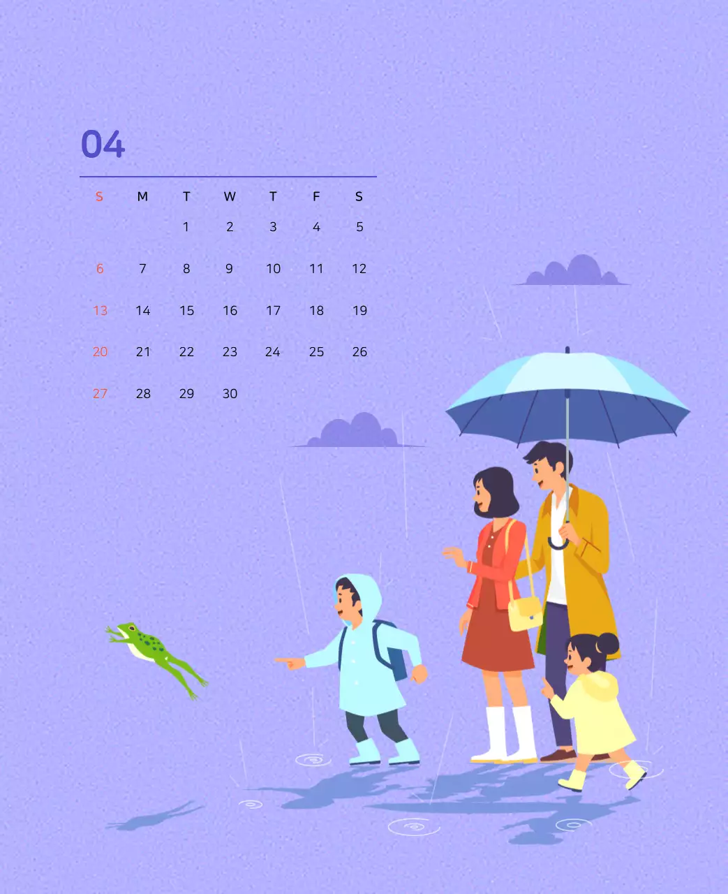 Illustration d'une famille multicolore