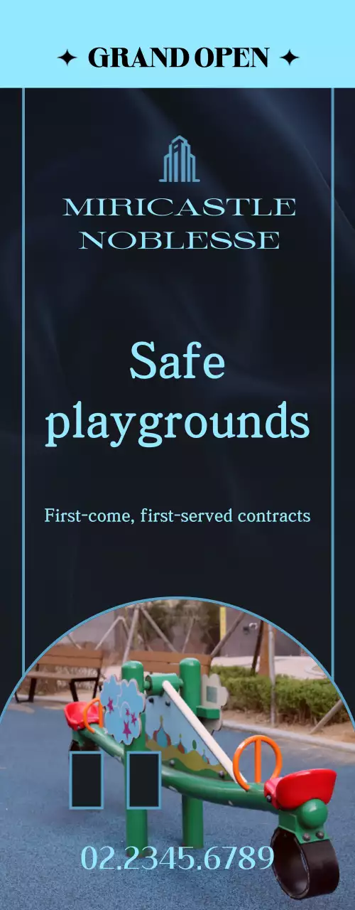 Iklan properti mewah berwarna hitam