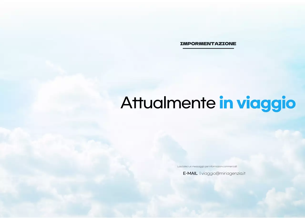 Calendario pulito con foto del cielo