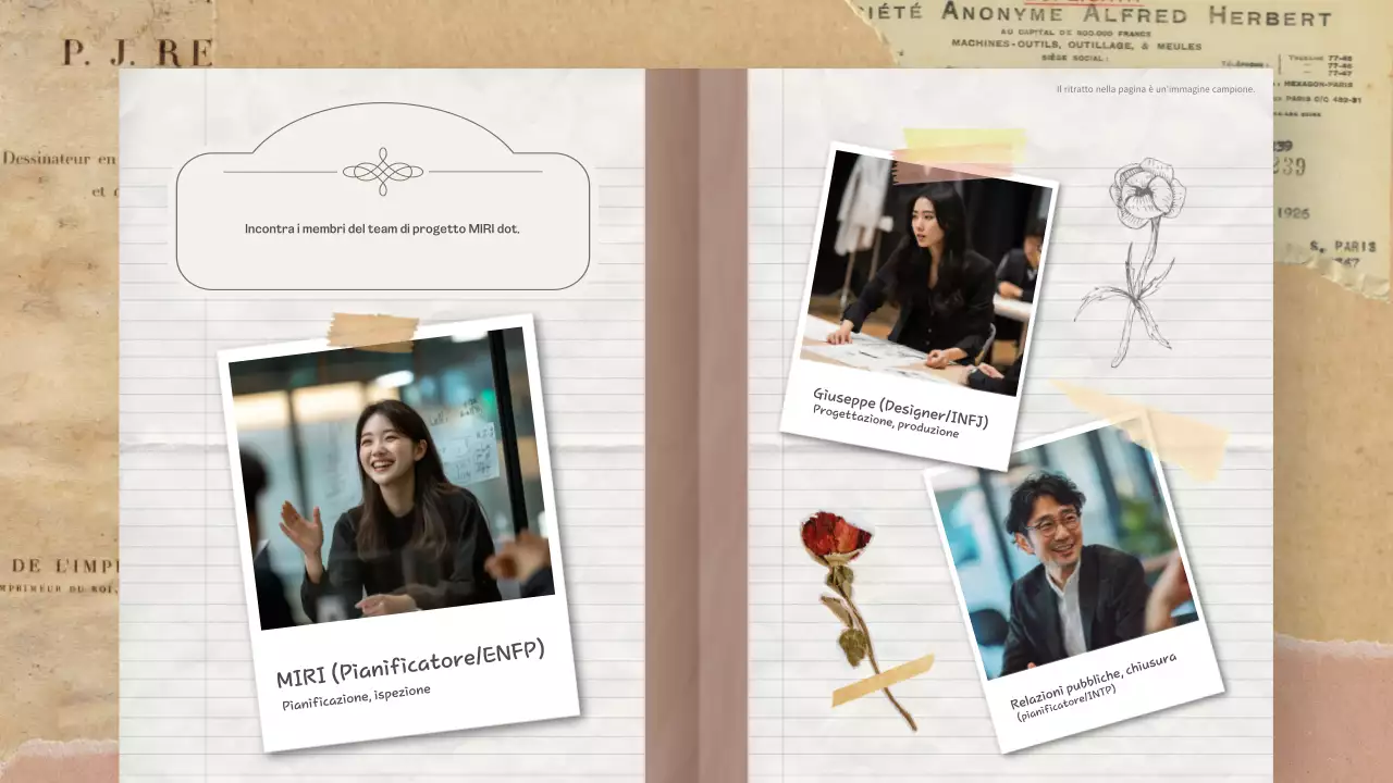 Vi presentiamo l'agenda vintage marrone