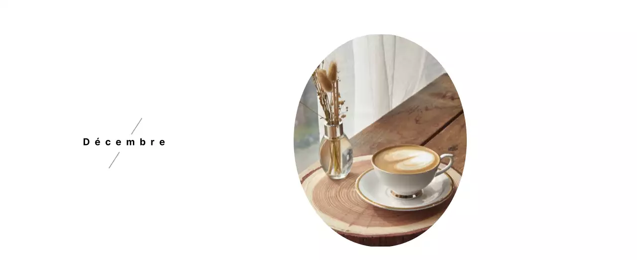 Un café sentimental blanc et brun