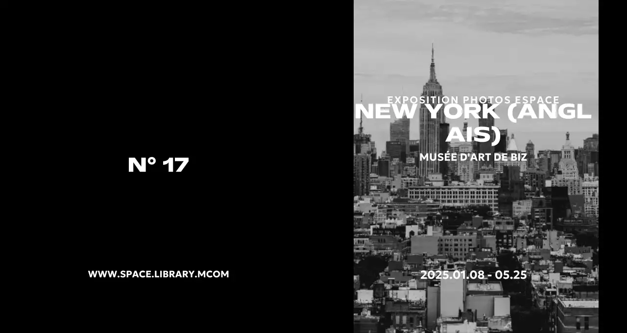 Promouvoir une exposition de photographies modernes en noir et blanc