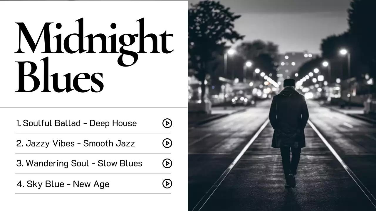 Black Vintage Music Playlist YouTube Thumbnail