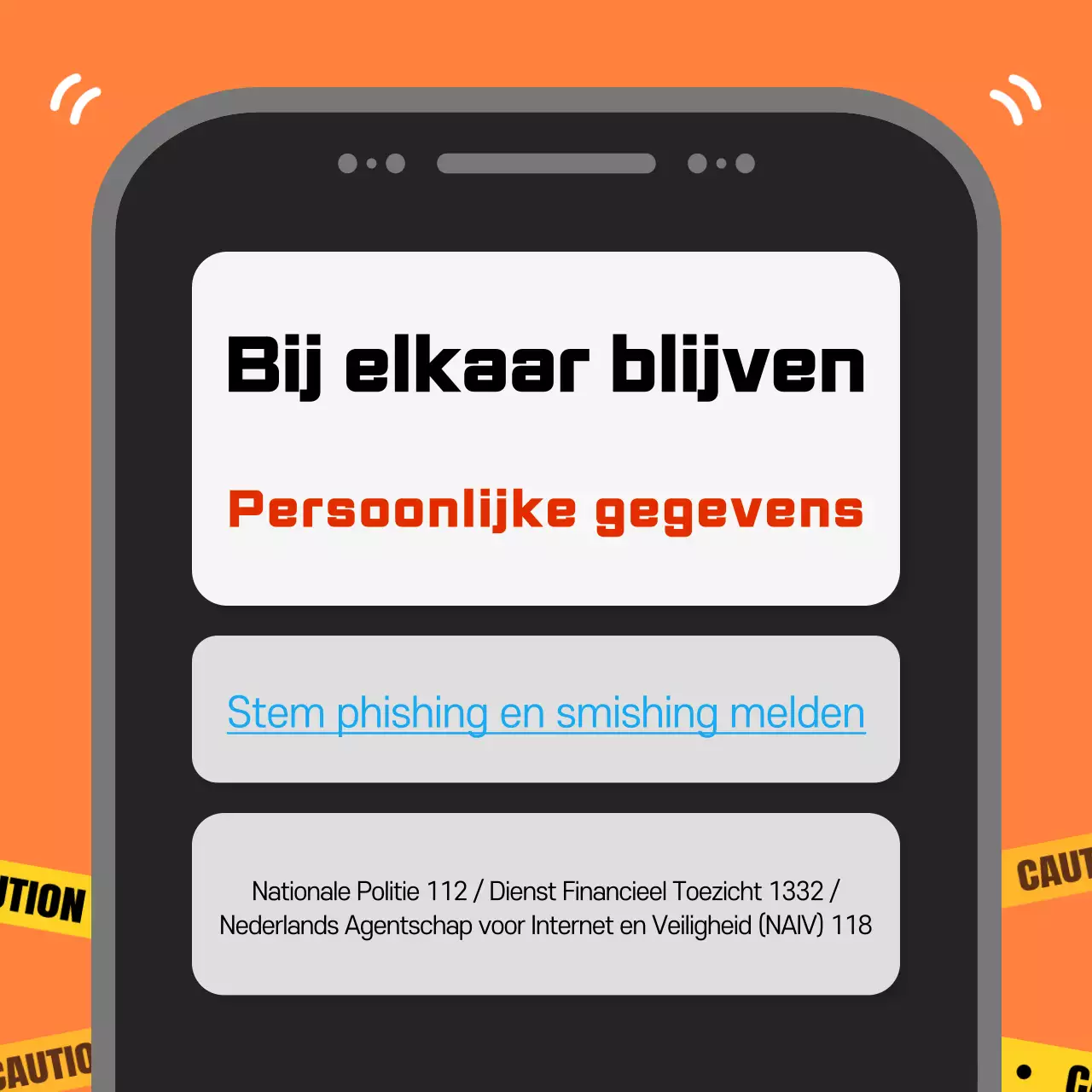 Pas op voor oranje eenvoudige phishing