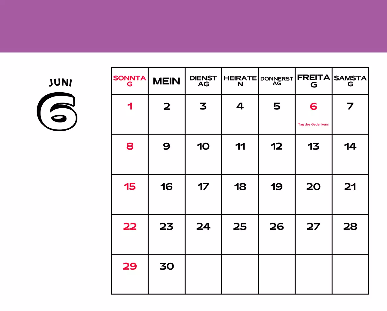 Bunte Kalender mit einer Vielzahl von Retro-Illustrationen