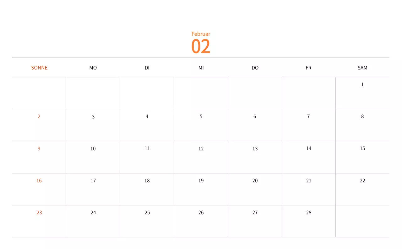 Neujahrskalender mit warmen Illustrationen