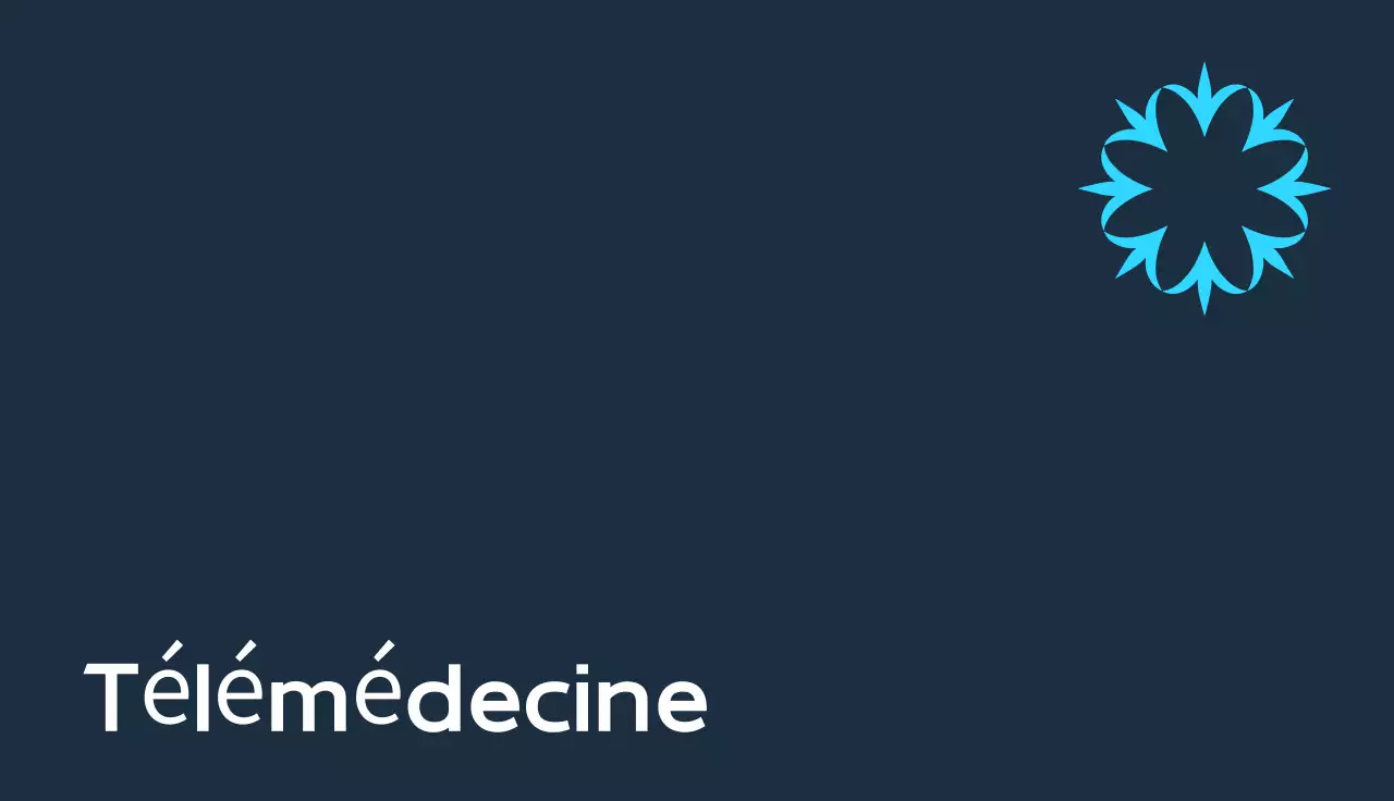 carte de visite professionnelle bleue pour la télésanté