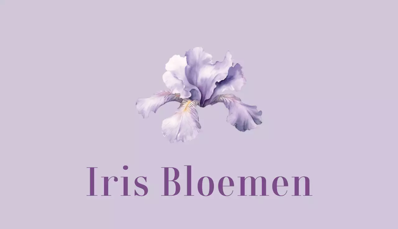 paarse elegante bloemenkaart