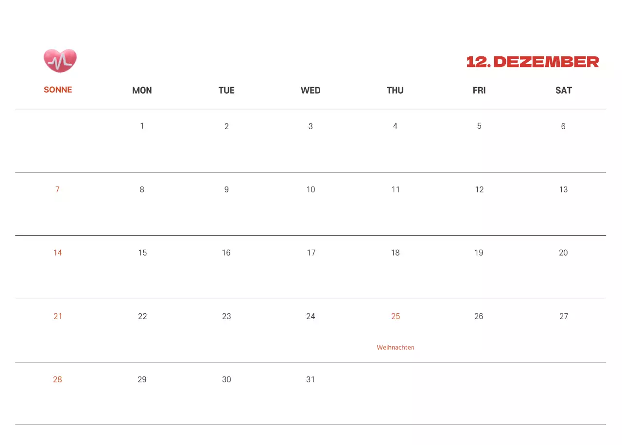 Ein festliches Krankenhaus mit Illustrationen zum Thema Gesundheit und Familie und farbenfrohen Akzenten