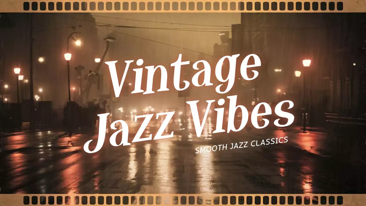 Brown Vintage Jazz Playlist YouTube Thumbnail