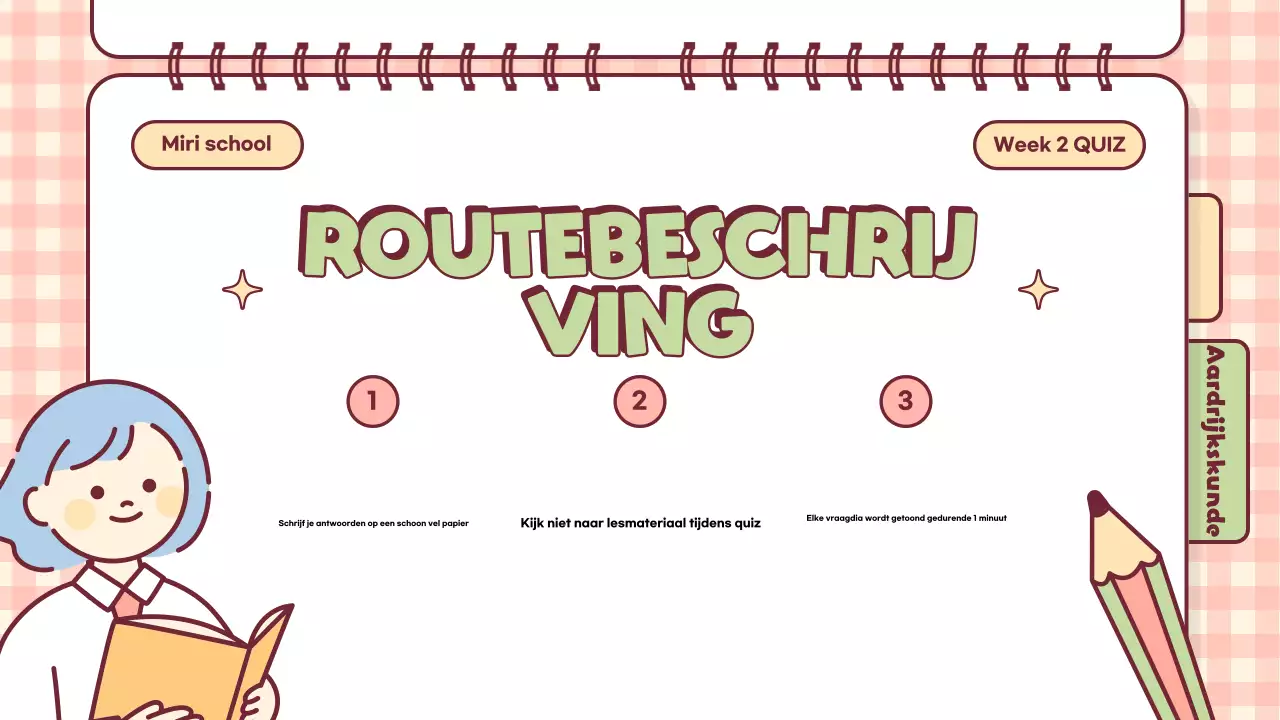 Roze Speelse Quiz Tijd Klas Presentatie
