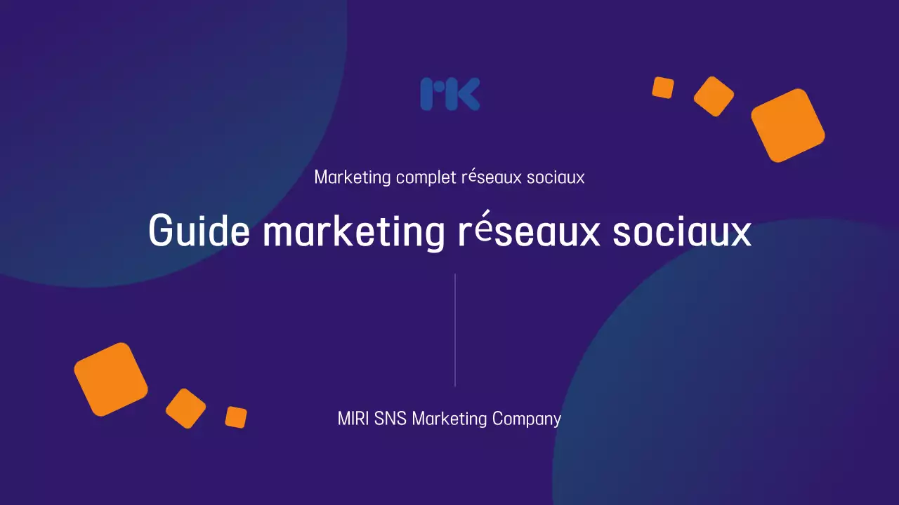 Promouvoir le guide marketing moderne du bleu marine et de l'arc-en-ciel