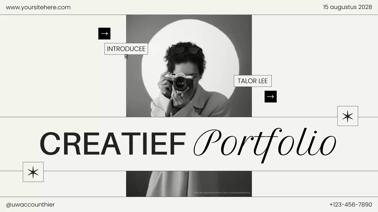 portfolio zwarte moderne fotografie