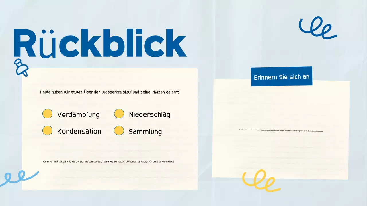 Blau Niedlich Verspielt Wissenschaft Klasse Präsentation für Schule Student