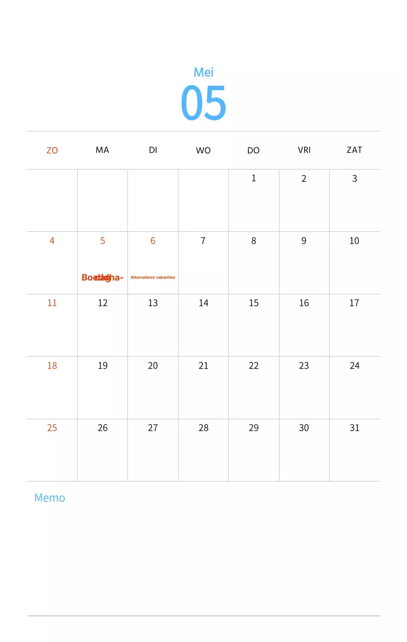 Nieuwjaarskalender met een warme geïllustreerde uitstraling