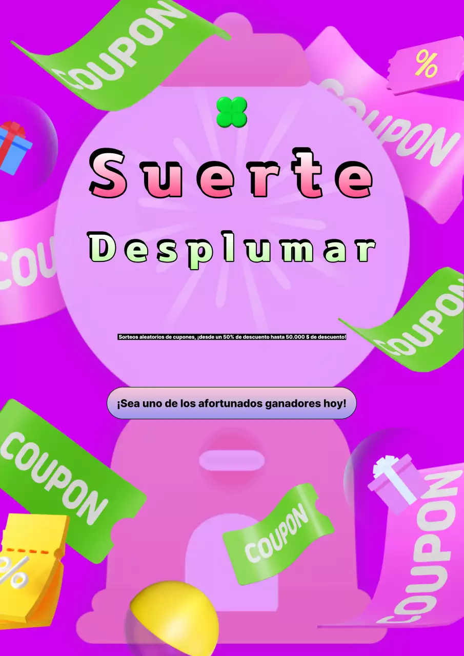 Promocione sorteos con un toque de morado