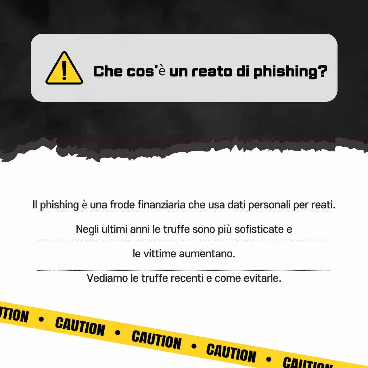 Attenzione al phishing semplice arancione
