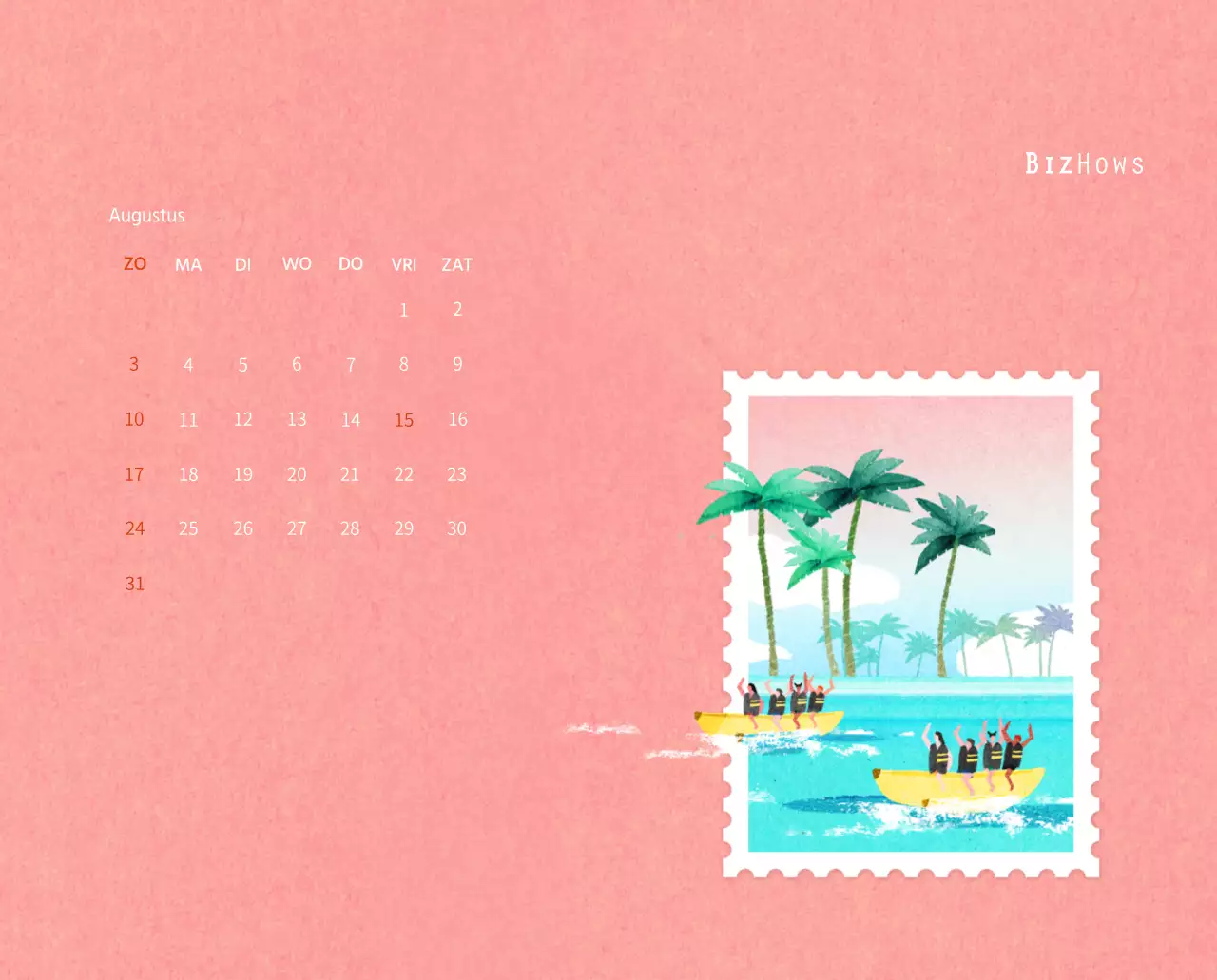 Nieuwjaarskalender met een warme geïllustreerde uitstraling