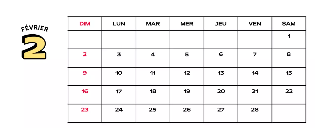 Calendriers colorés avec une variété d'illustrations rétro