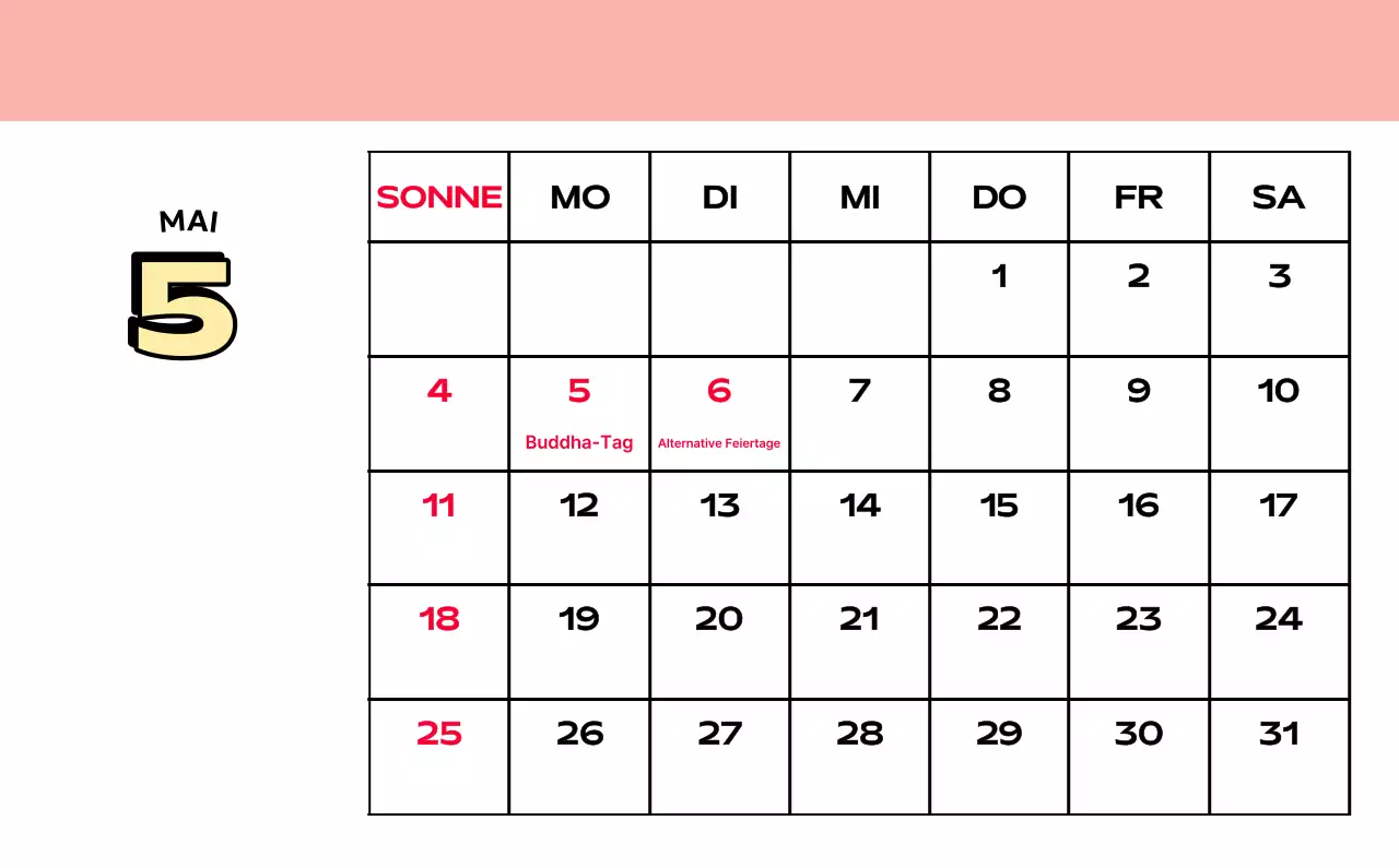 Bunte Kalender mit einer Vielzahl von Retro-Illustrationen