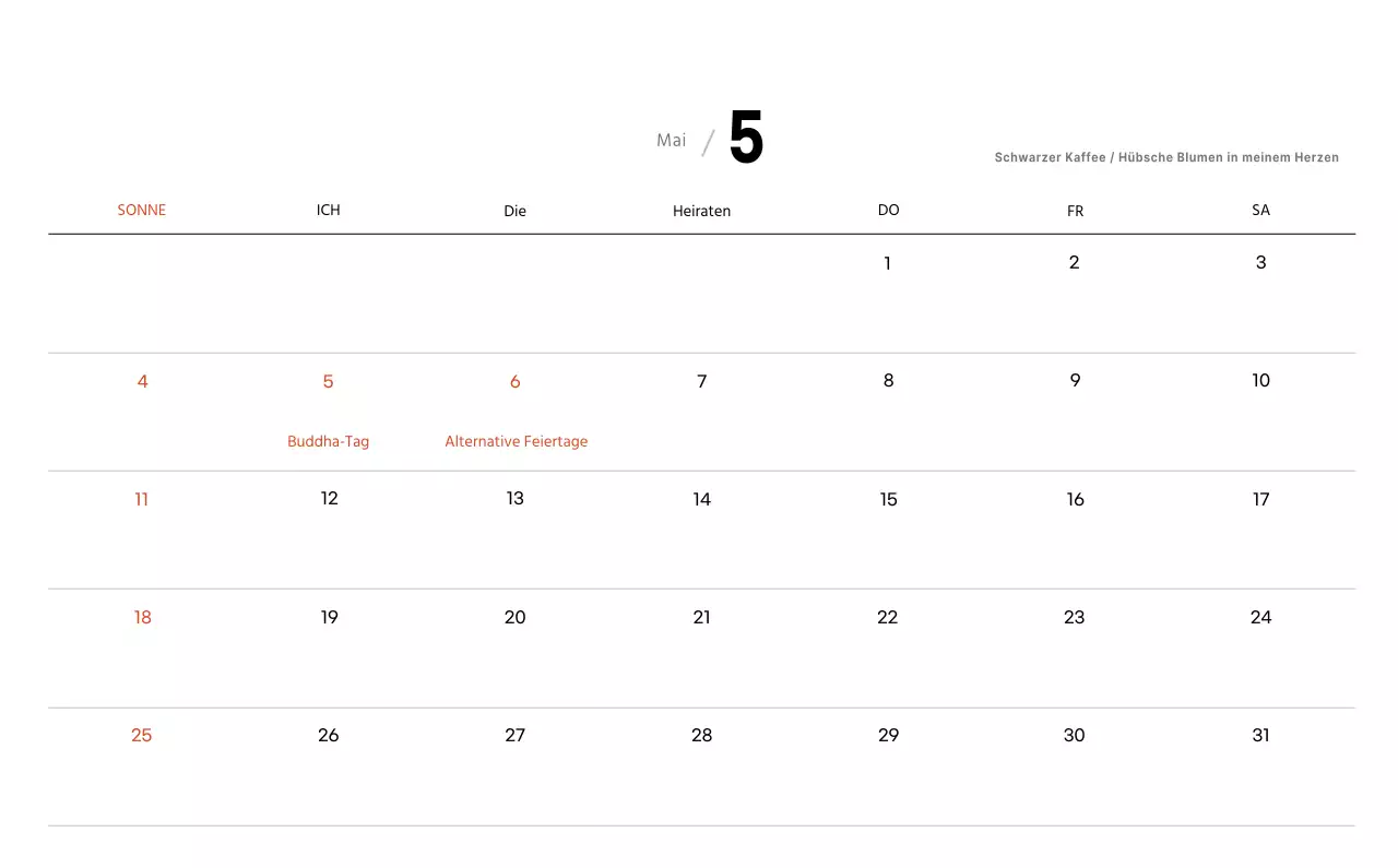 Ein weiß-braunes sentimentales Café