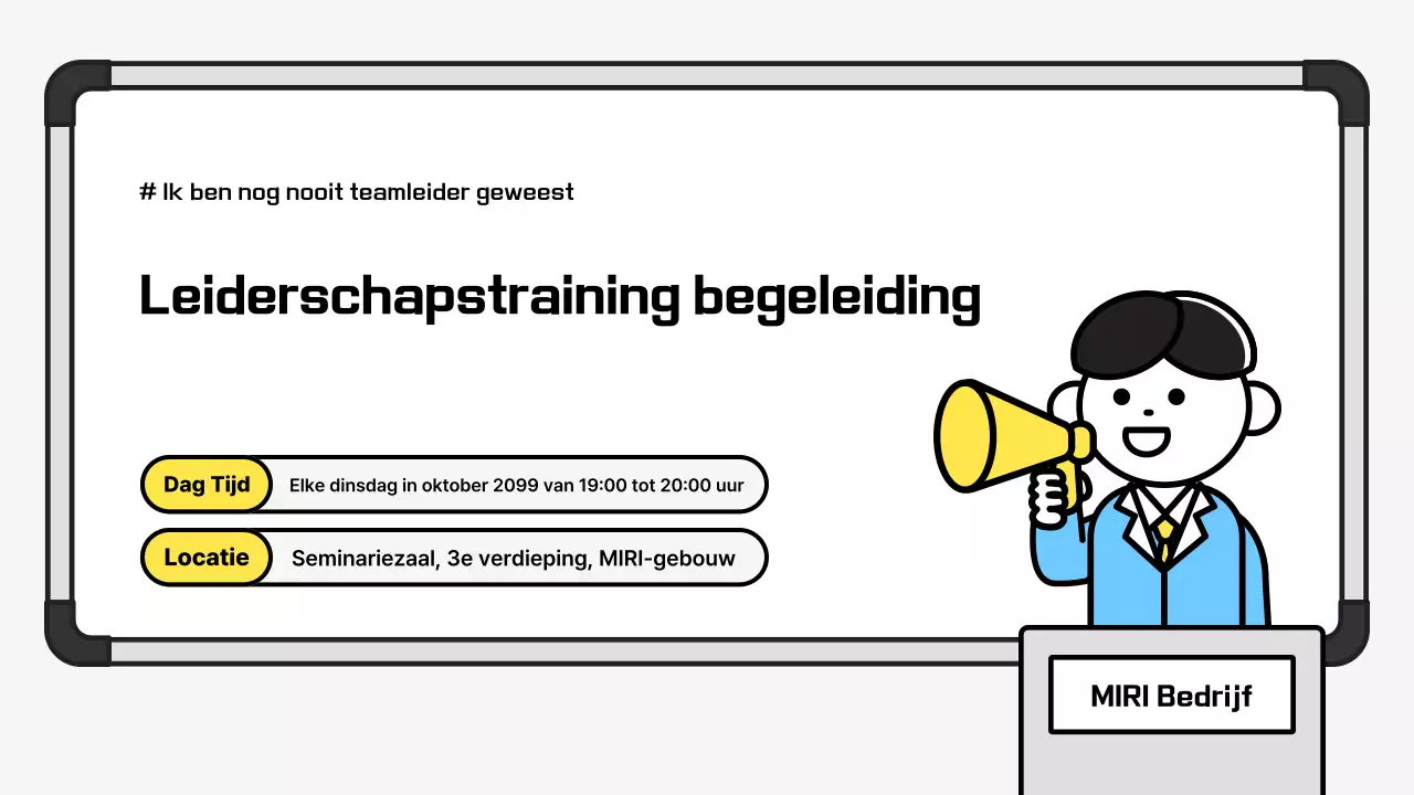 Zwarte eenvoudige trainingsgids