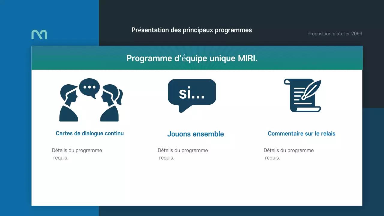 Une proposition d'atelier simple en bleu et vert