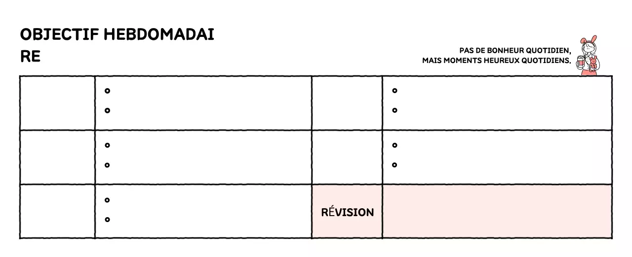Calendrier illustré avec un joli style de lignes