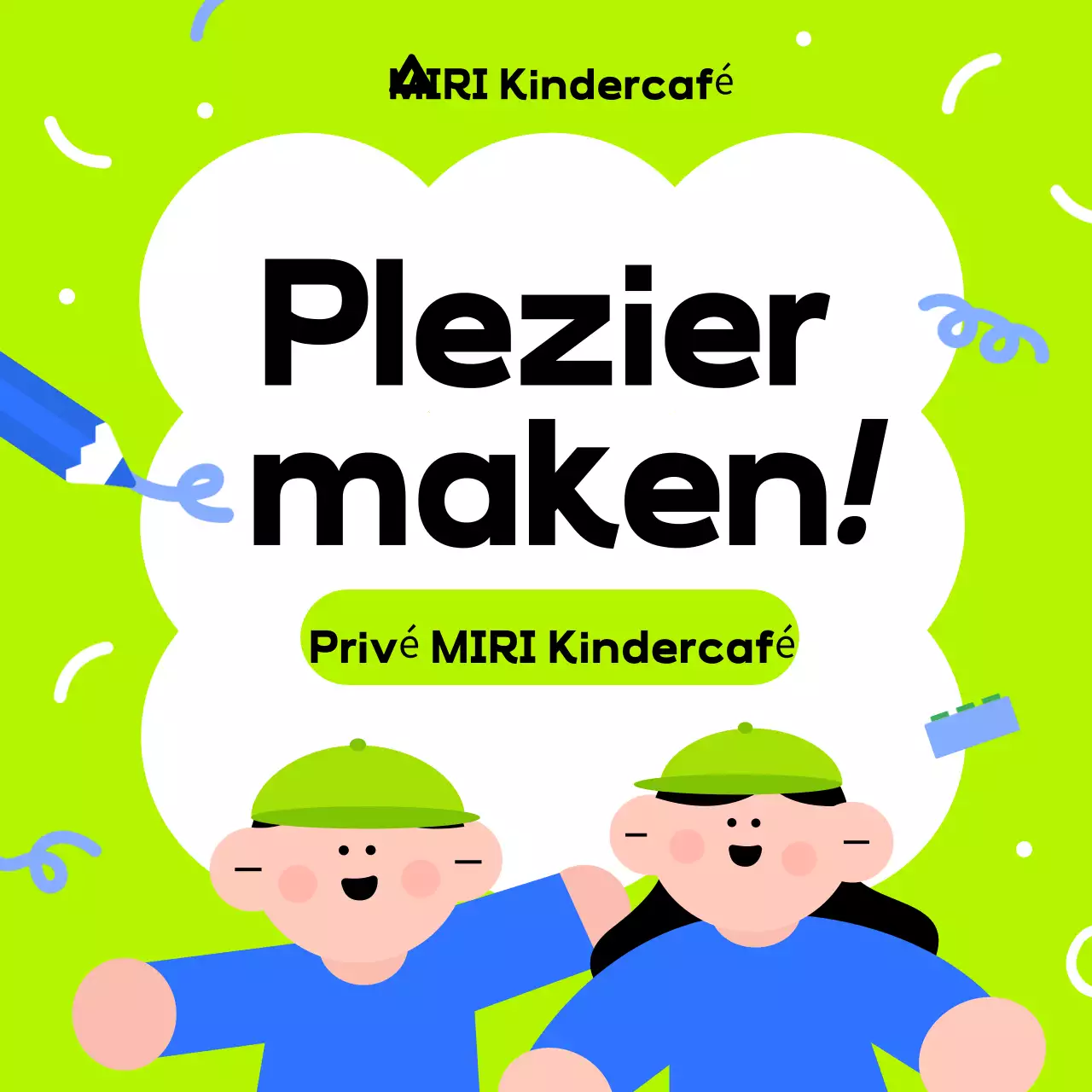 Nieuwjaarspromotie van leuke kindercafés