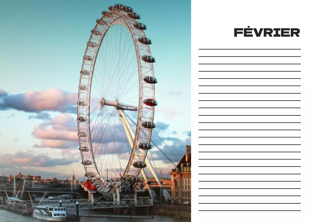 Calendrier de nettoyage des photos du ciel