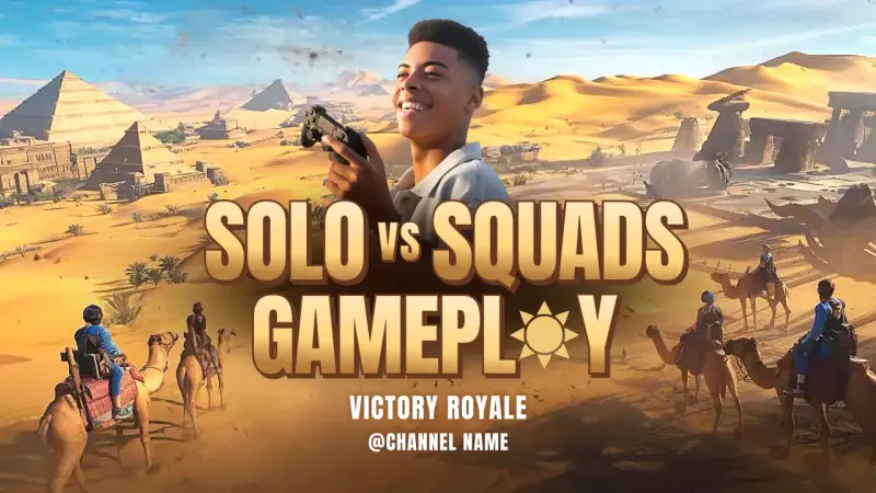 Thumbnail YouTube Promosi Game Retro Kuning