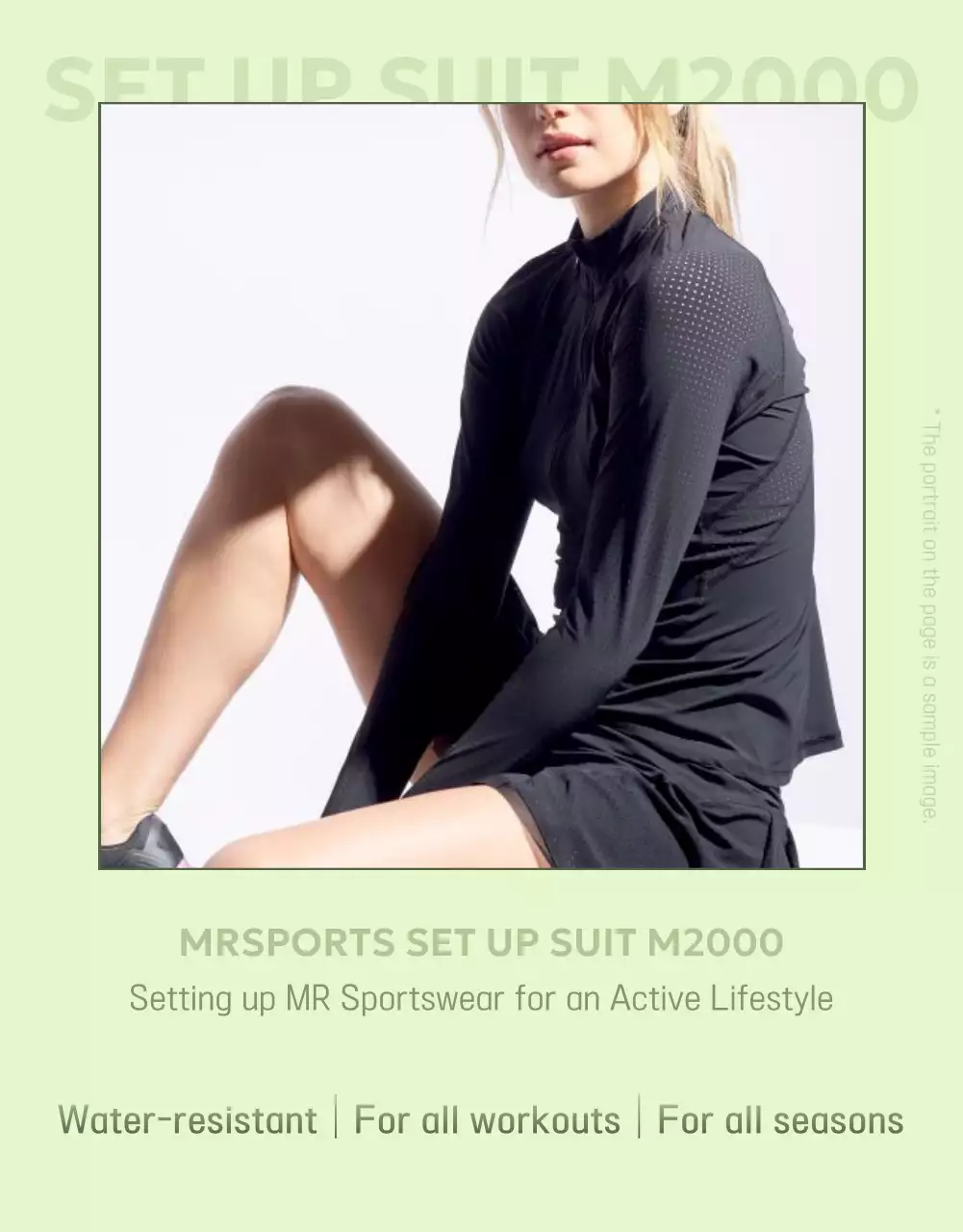 Cartaz de promoção esportiva moderna verde