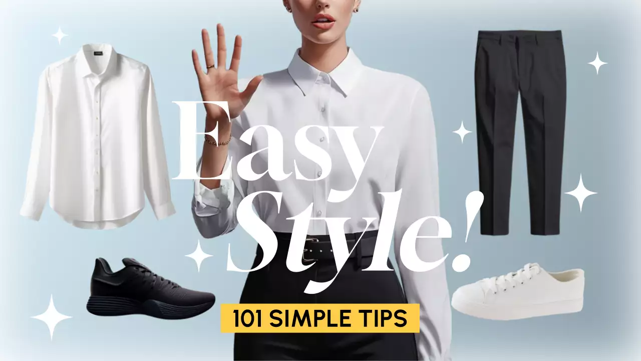 White Simple Fashion Guide YouTube Thumbnail