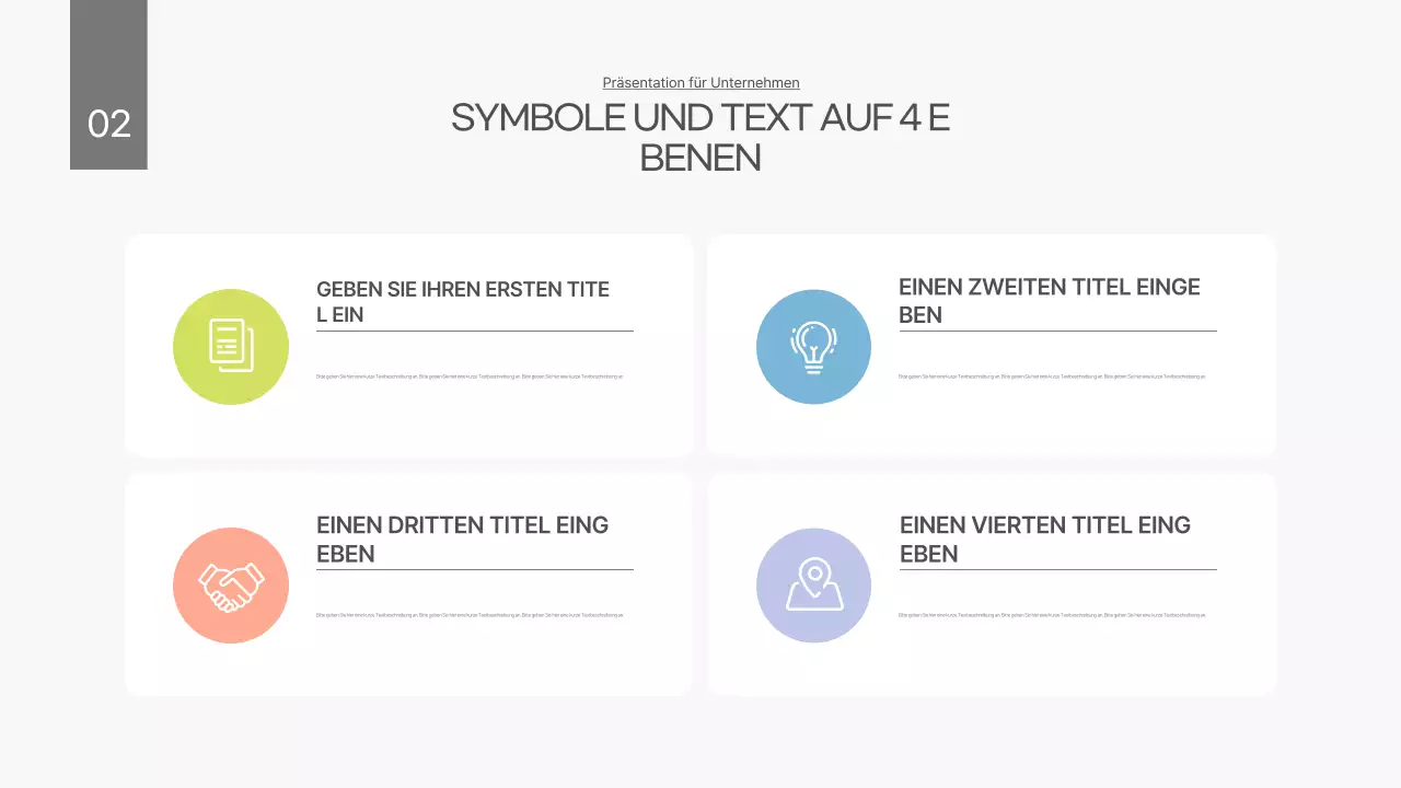 Ein weißer, sauberer Geschäftsplan