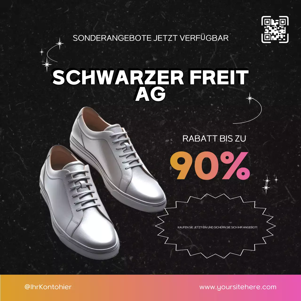 Black friday trendy Schuhe Förderung