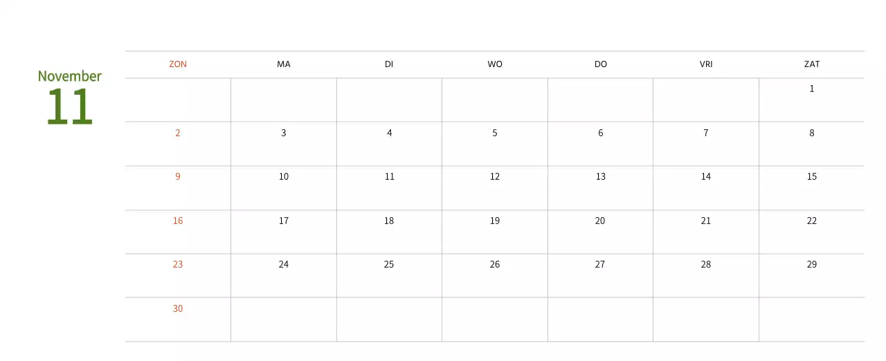 Nieuwjaarskalender met een warme geïllustreerde uitstraling