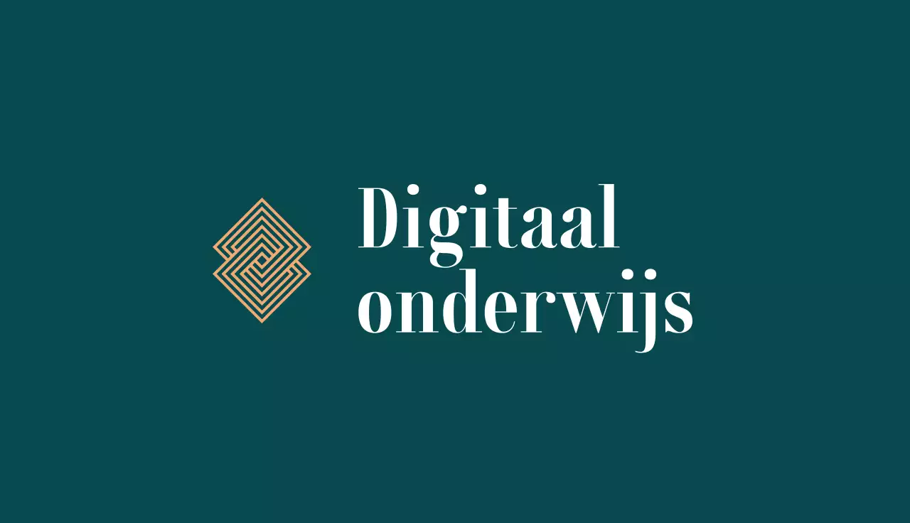 groenblauw modern visitekaartje