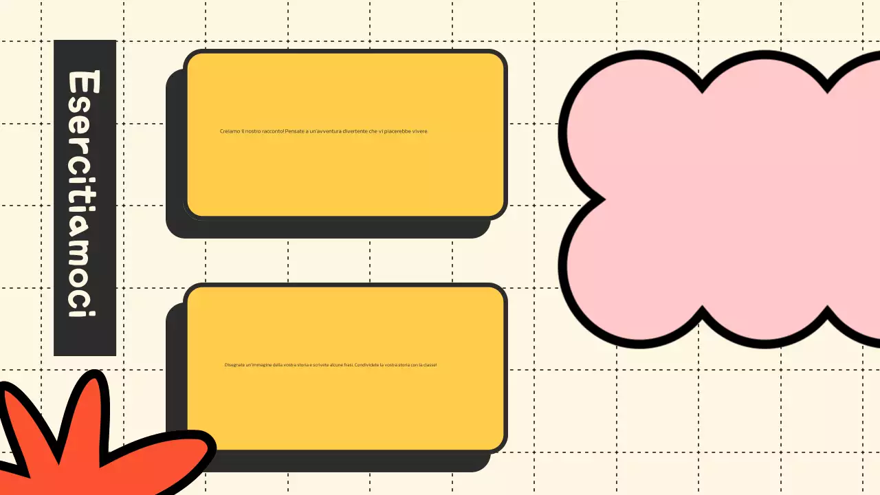 Giallo Arancione Materiale illustrativo della classe Presentazione della letteratura