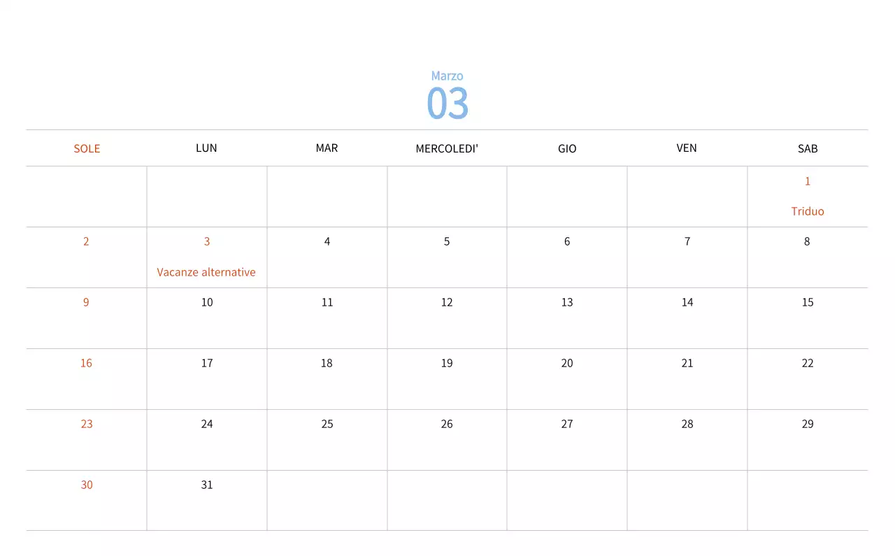 Calendario di Capodanno con una calda illustrazione