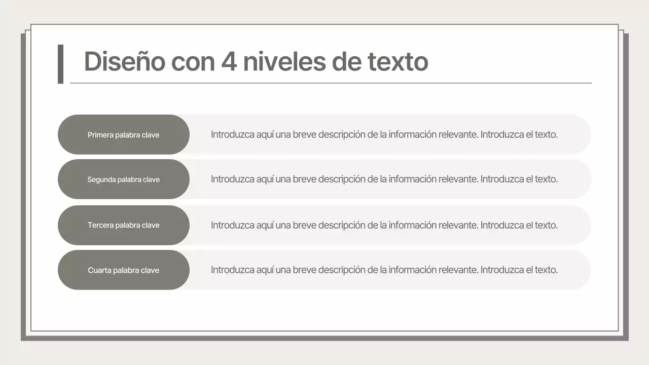 Un plan de negocio limpio y beige